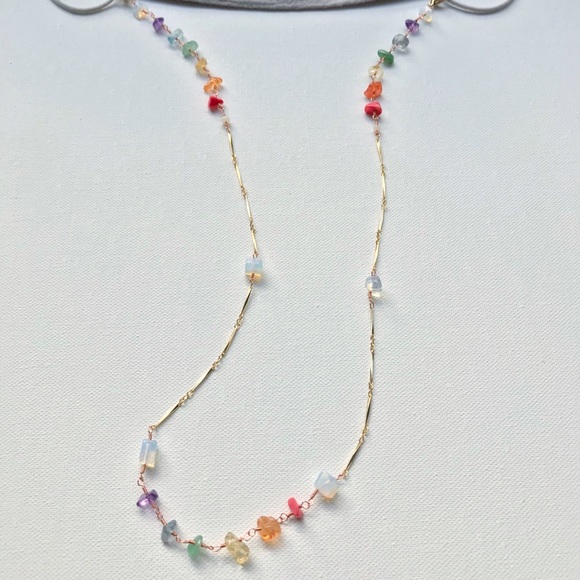 Rainbow 🌈 Mask Holder Chain Necklace